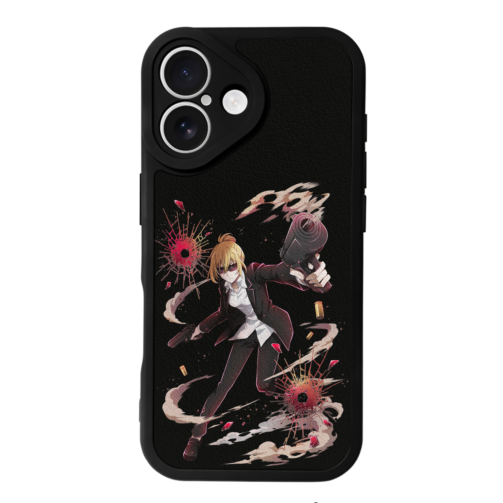 （画像用） 文豪ストレイドッグス Bungo Stray Dogs 【iPhone 16シリーズ対応】シリコンスマホケース（レザー調） 材質：シリコン